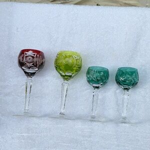 Colorful Crystal Wine Glass Set